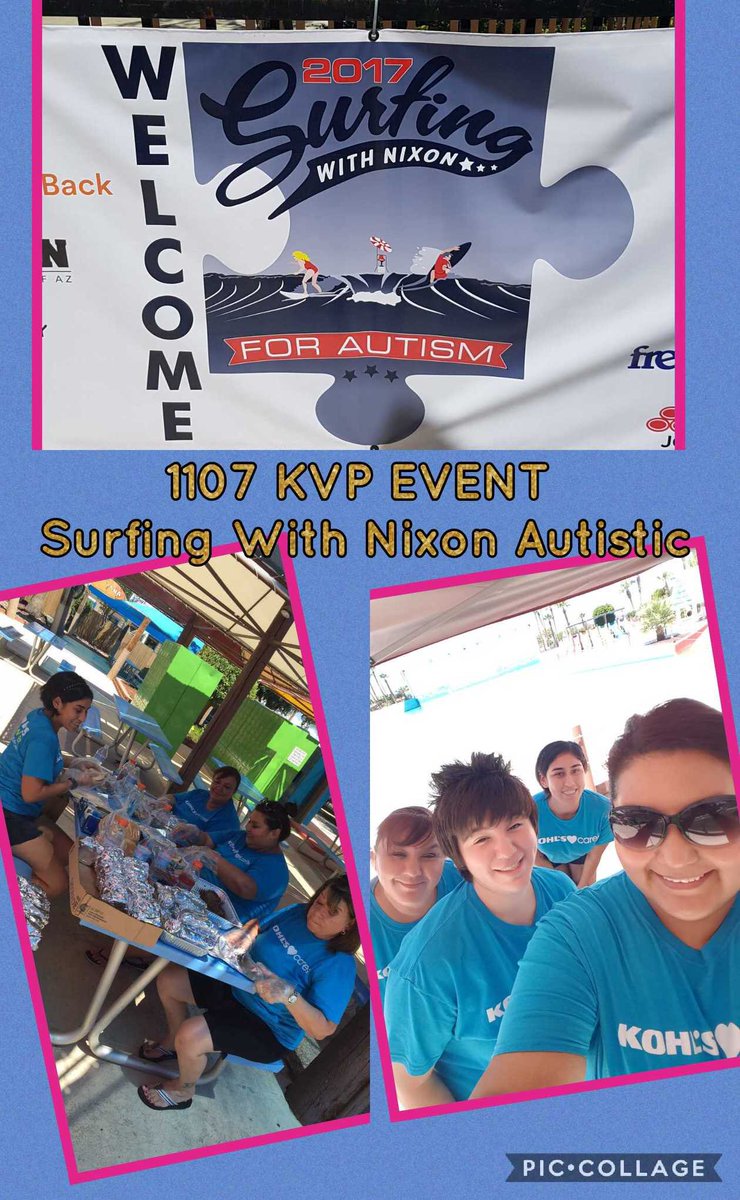 Alexis1Awesome's tweet photo. Volunteering at Big Surf last Friday for Surfing with Nixon. #lifeatkohls #1107KVPTEAM @amoroyoqui2 https://t.co/fvqBphxe2f