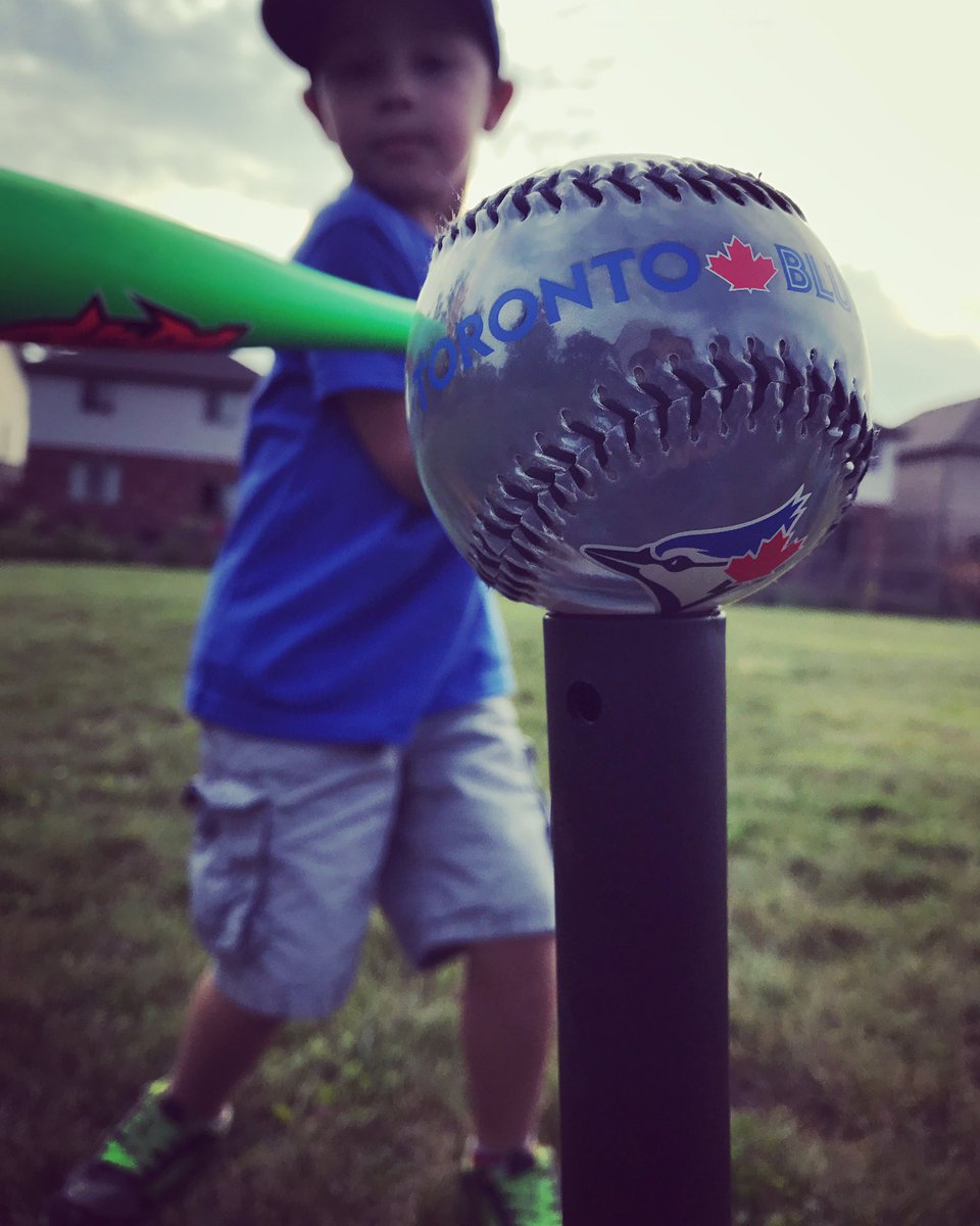 michalbiee's tweet photo. @BlueJays My son loved watching his first game today! Had to play with his new ball as soon as we were home!#backtoschoolbackpack #LetsRISE https://t.co/qj9MbPfd6L