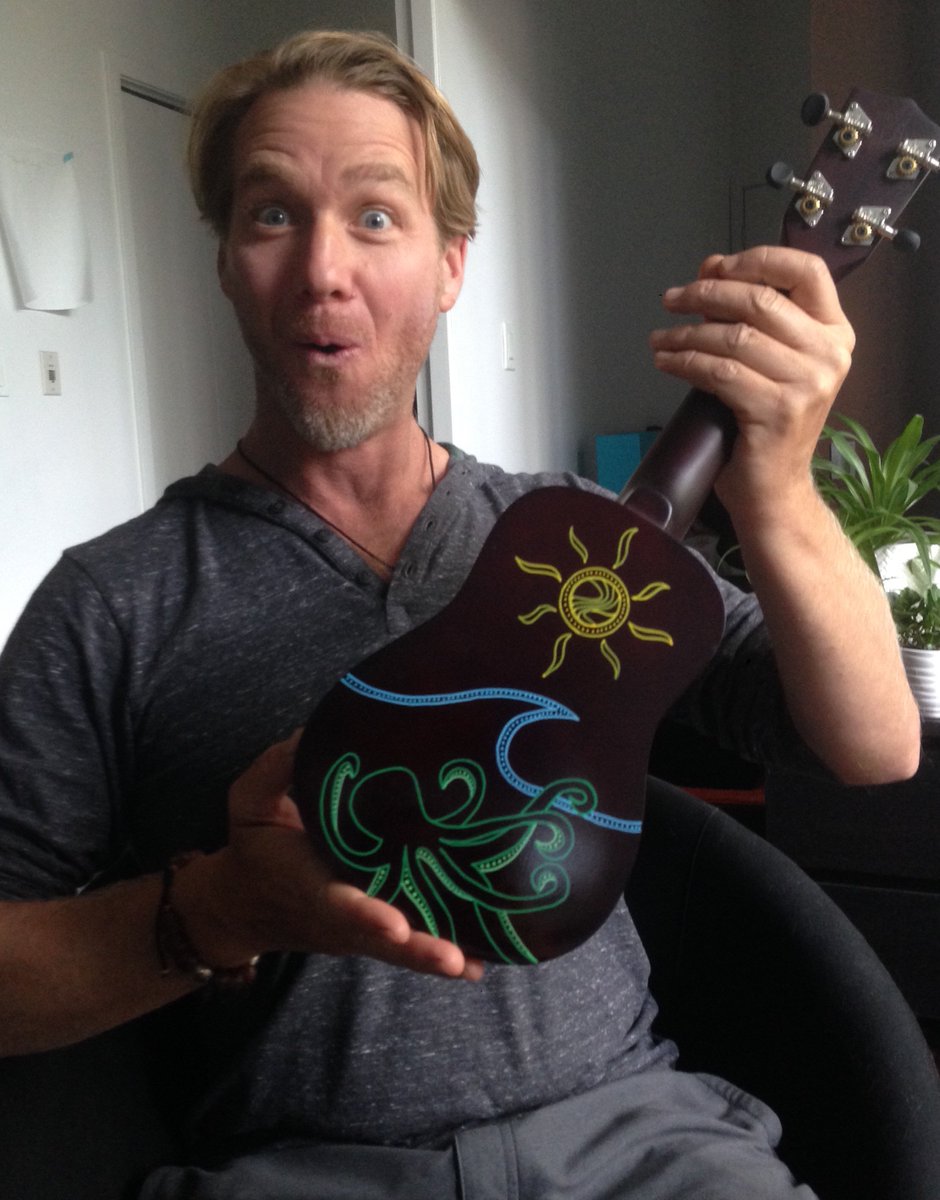 UkuLeeShee's tweet photo. A new member has joined the #ukulele revolution! This custom uke includes a sun, like the logo for https://t.co/EkEmdjKbnj Happy strumming! https://t.co/GdqTKBXMpv