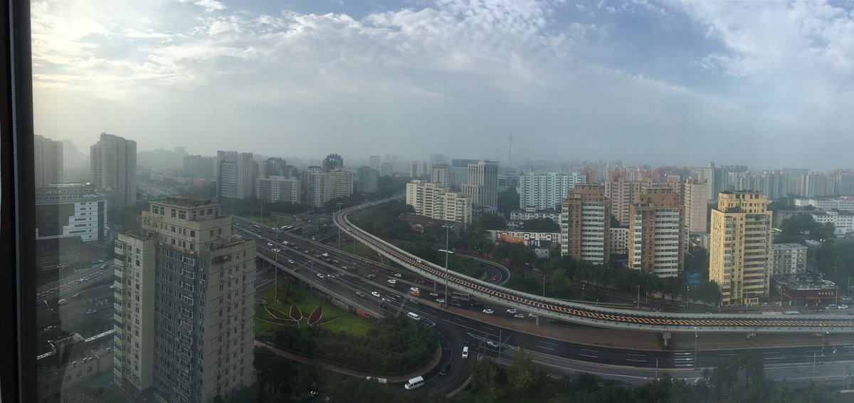 jeffborek's tweet photo. Hey there #Tweeps We are here for the #OpenSource @IBM Lab Tour #Beijing on the bus. #Weathergood #Trafficbad @bradtopol @tmmoore_1 https://t.co/LqwNqYxiVf