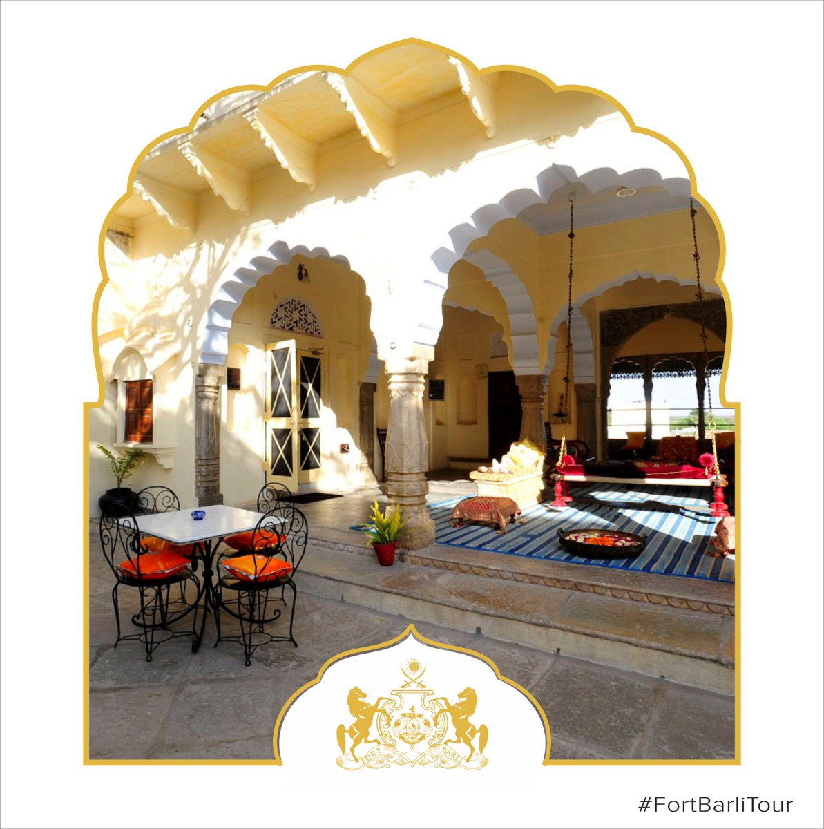 fortbarli's tweet photo. #FortBarli offers the comfort &amp; grandeur of a fort combined with simple village life that’s been a constant for decades. #Rajasthan https://t.co/fxtol7hitO