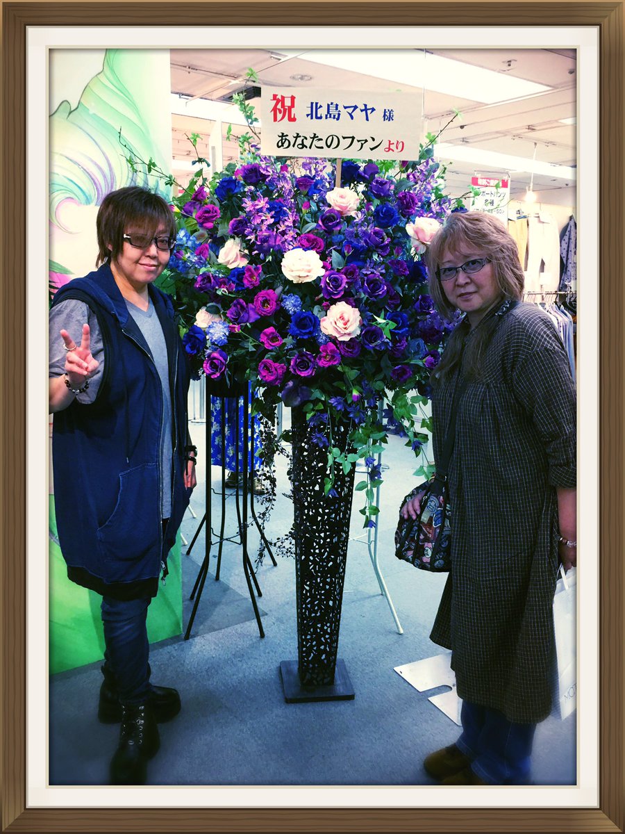 ガラスの仮面展」 何と！アニメの初代マヤ(勝生真沙子さん)と一緒に