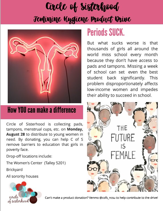 tomorrow!!!!!!! @CoS_ncsu