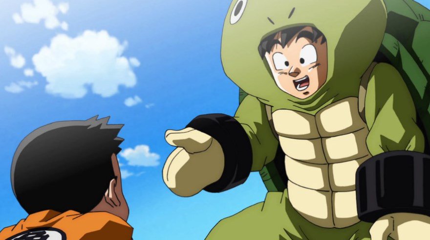 -¡Peleaste muy bien Krilin!...¡Si que te has puesto muy fuerte, te felicito!