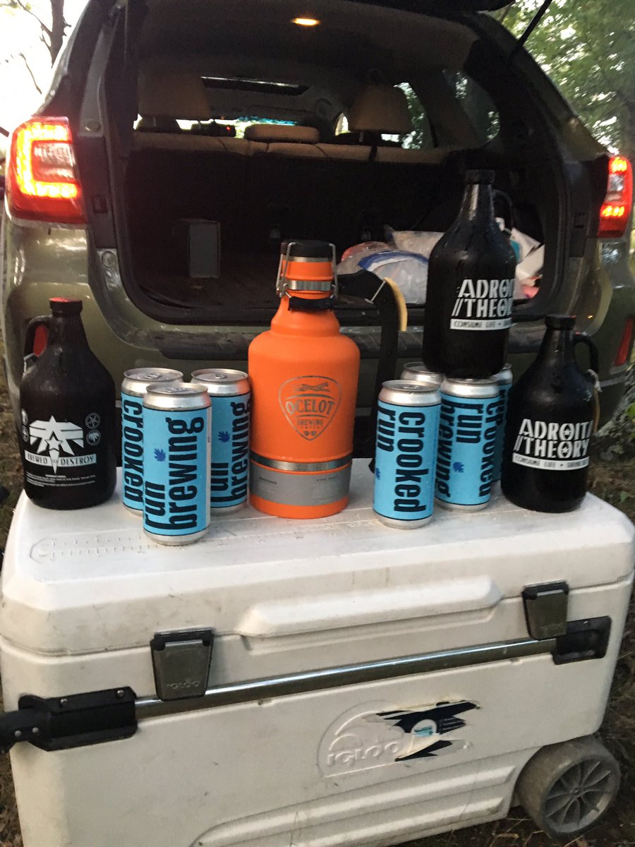 MeridianPint's tweet photo. Had to make the #vabeer run today for @Crookedrunbrew @AdroitTheory  @OcelotBrewing on the way to @jerkfaceDC bachelor party. #drinkingwell https://t.co/Hxj7AskMdI