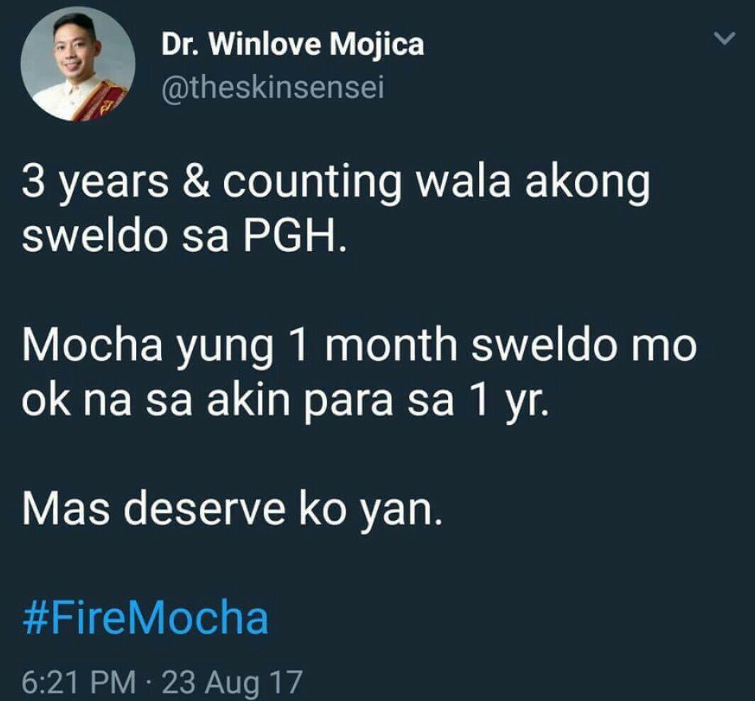 dds_katakuri's tweet photo. di naman namen "deserve" na magkaroon ng Doctor na mukhang embalsamador! PGH ka pala nagtatrabaho, kaya pala (Parang Gagong HungHang)!😒 https://t.co/FxaoUzJuRo