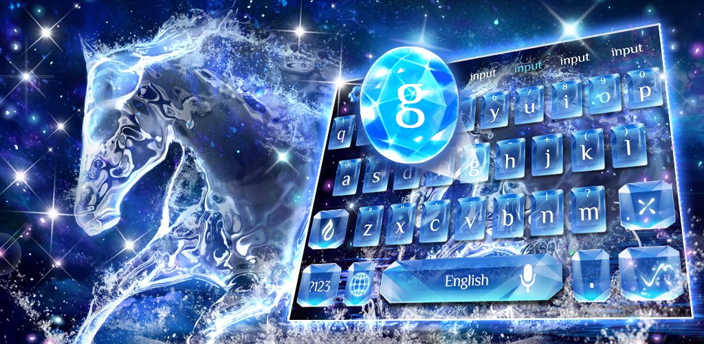 2017HDLWP's tweet photo. Beautiful crystal horse keyboard theme! #keyboard #android #horse #crystalclear 
https://t.co/PfUyEFAOj6 https://t.co/TUR4mlh4hJ