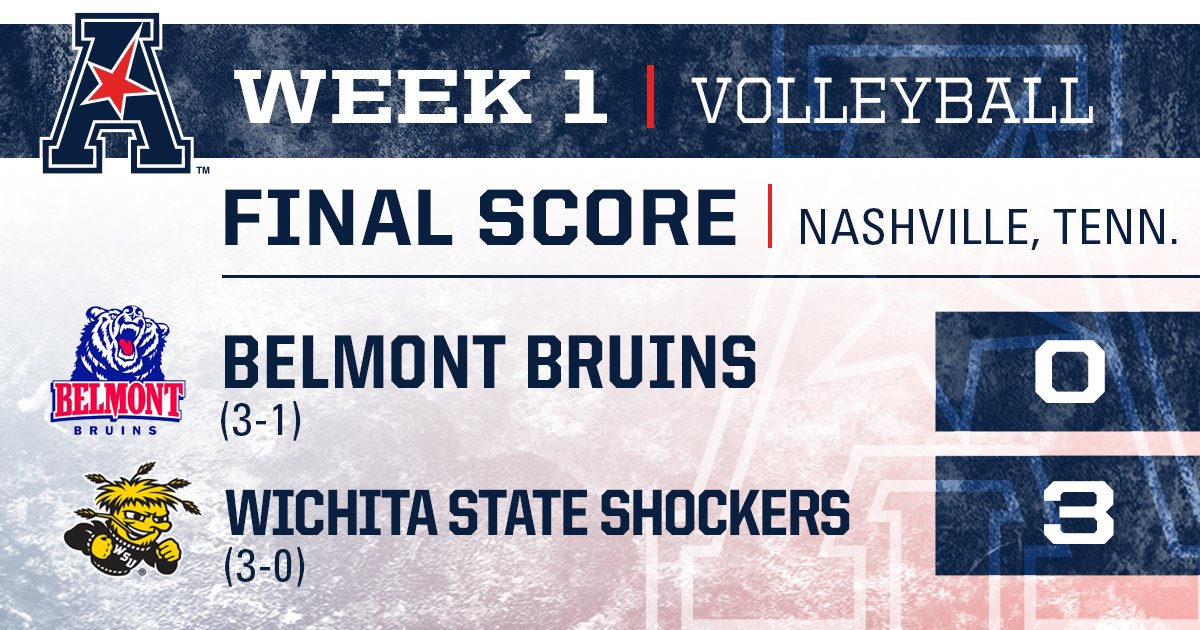 American_VBall's tweet photo. 3️⃣ sweeps for @GoShockersVB! 
3️⃣-0️⃣ over the weekend!

#AmericanVB https://t.co/TtPoMUuZCZ