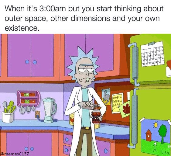 Rickamarole's tweet photo. That's me EVERY night. #rickandmorty #ricksanchez #evilmorty #mortysmith https://t.co/LpjPJPXBeL