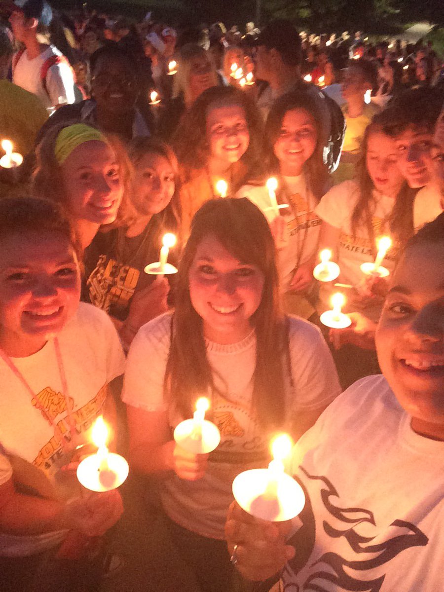 NewGriffs's tweet photo. Congratulations to the @MissouriWestern Class of 2021, our Class of Freedom! Our inaugural candle lighting ceremony was a success! #ItWasLit https://t.co/uDa4U3kSqg