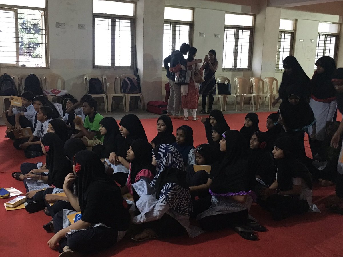 himdaughter's tweet photo. Workshop at #BMC Urdu School starts; heartening to see more girls than boys here: girls are our future 😊😊 https://t.co/fZHsjRGHyh