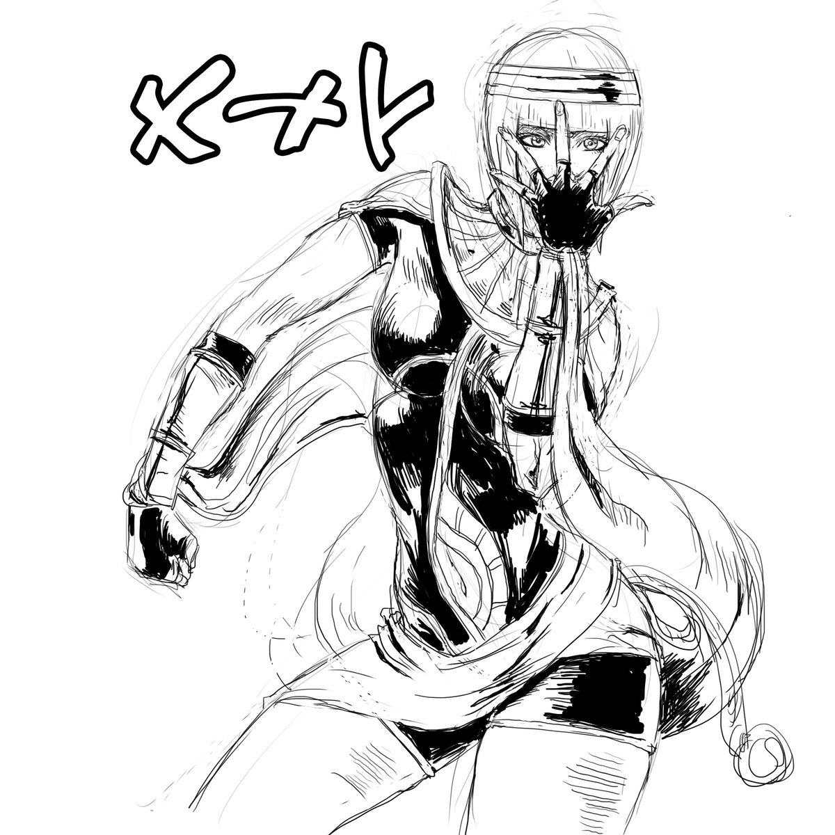 Jojo pose cool down sketch - Fan Art - Warframe Forums