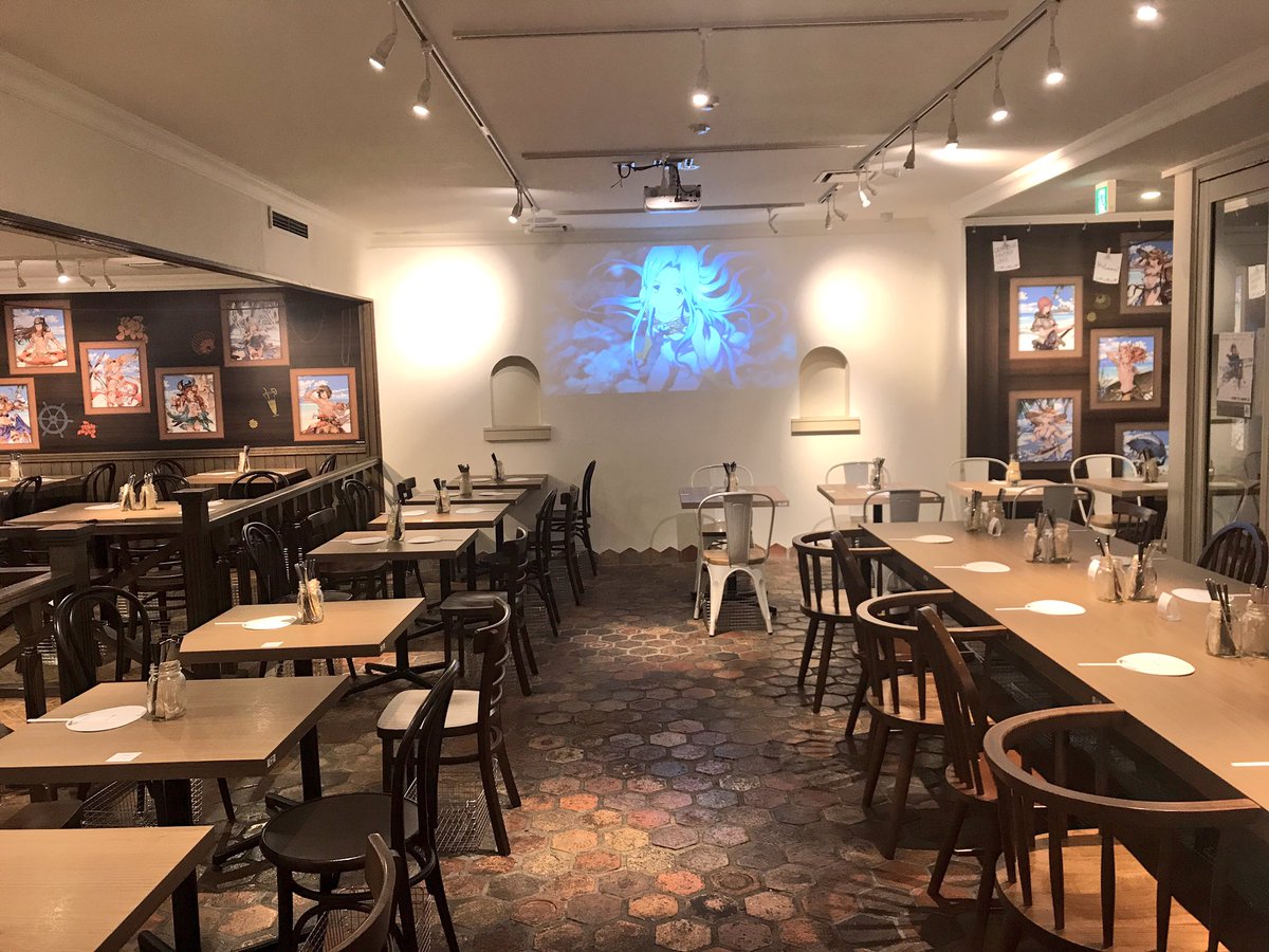 Omotesando Box Granblue Fantasy Cafe グラブルカフェ昨日で営業終了となりました たくさんのお客様のご来店本当にありがとうございました グラブル グラブルカフェ