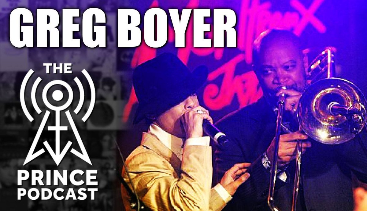 PodcastJuice's tweet photo. THE #PRINCE PODCAST
Trombonist Greg Boyer join us to talk about his time w/ Prince, Parliament/Funkadelic &amp; Maceo.

https://t.co/ZVQa8wGlXX https://t.co/yhAkc6aXhr