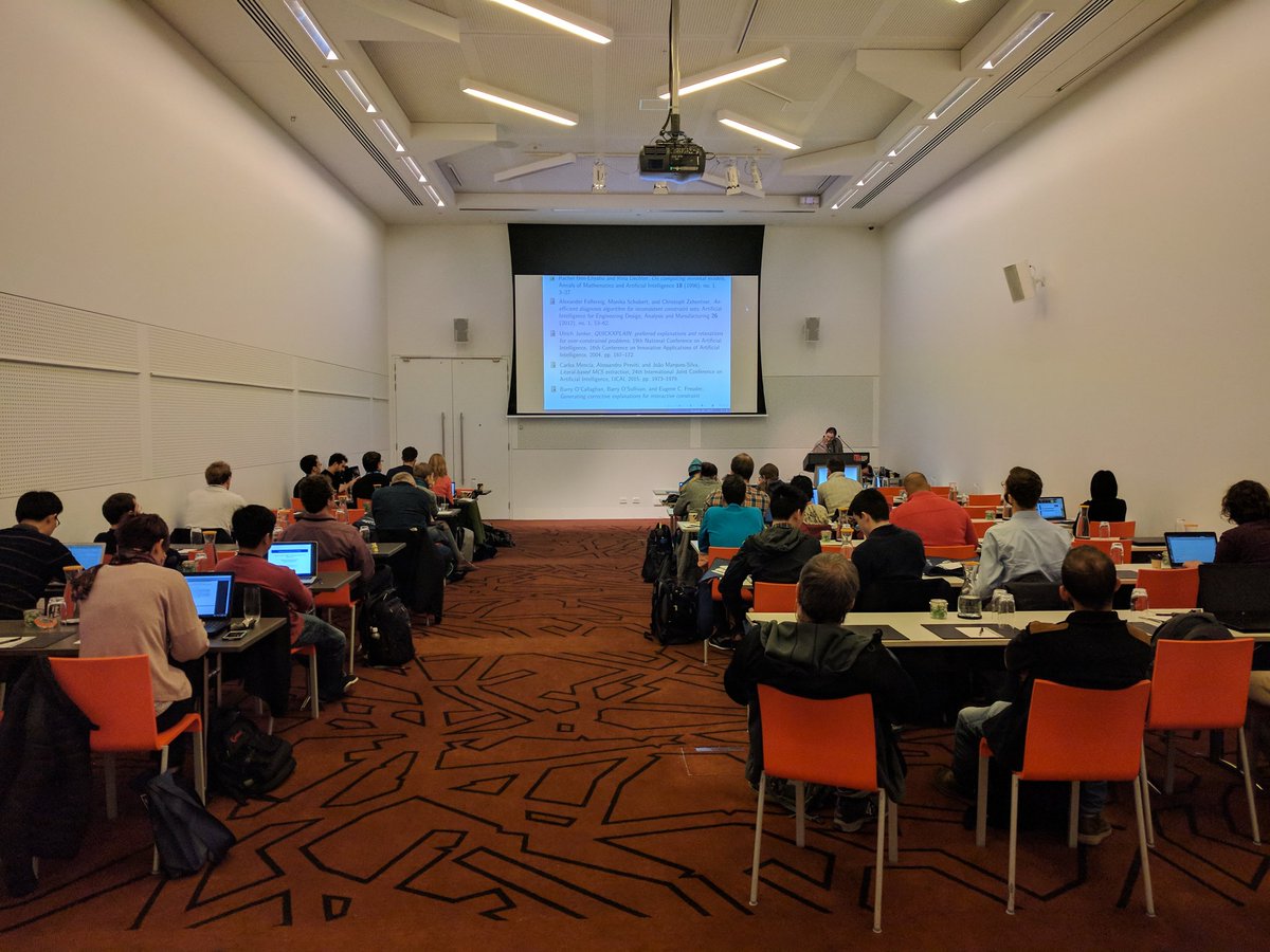 tunnuz_'s tweet photo. The co-located CP / ICLP / SAT 2017 Doctoral Program is in full swing! https://t.co/4wNAukgFMH