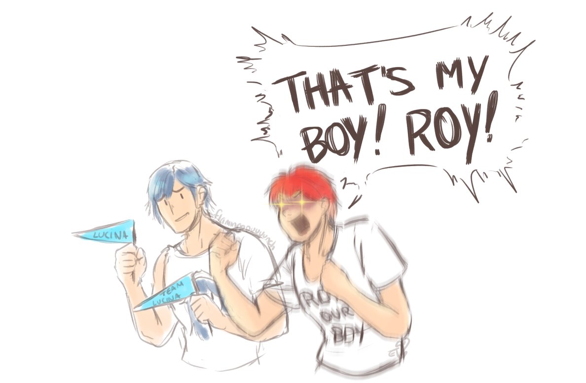 flamingopunch's tweet image. local dads support their kids in the upcoming voting gauntlet