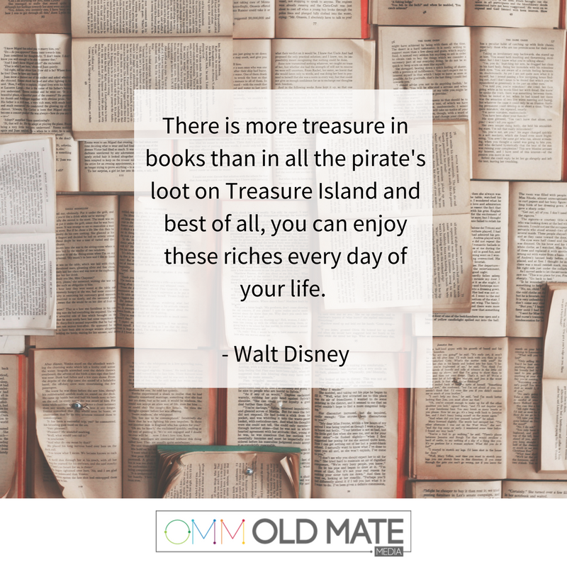 OldMateMedia's tweet photo. There's more #treasureinbooks than in all the pirate's loot on #TreasureIsland &amp; best of all you can enjoy these riches #everydayofyourlife. https://t.co/JDAybsiPd4