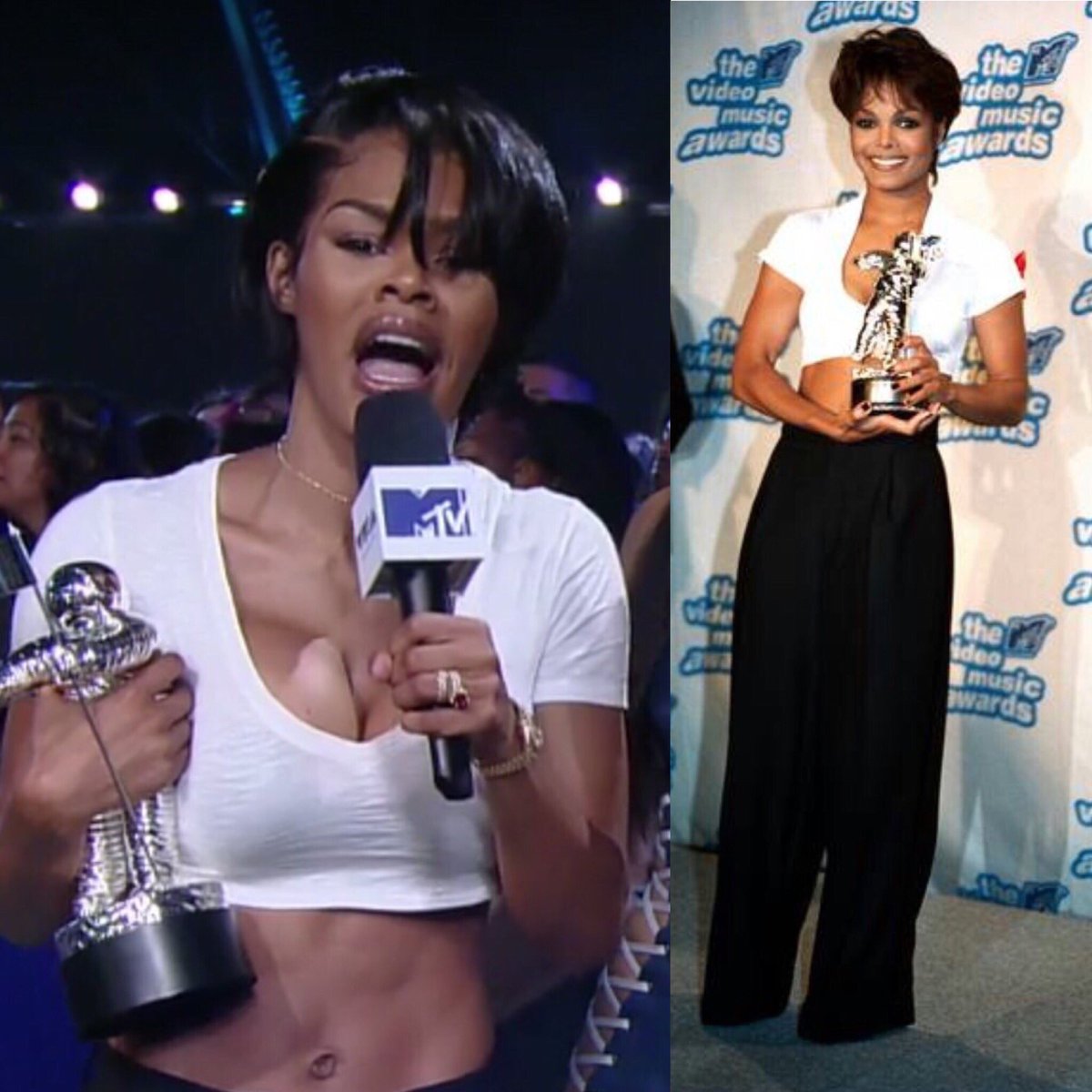 MoorInformation's tweet photo. Teyana Taylor wins Best Dance Award, the same exact award that Janet Jackson won in 1995 https://t.co/P2WgaIyPzS