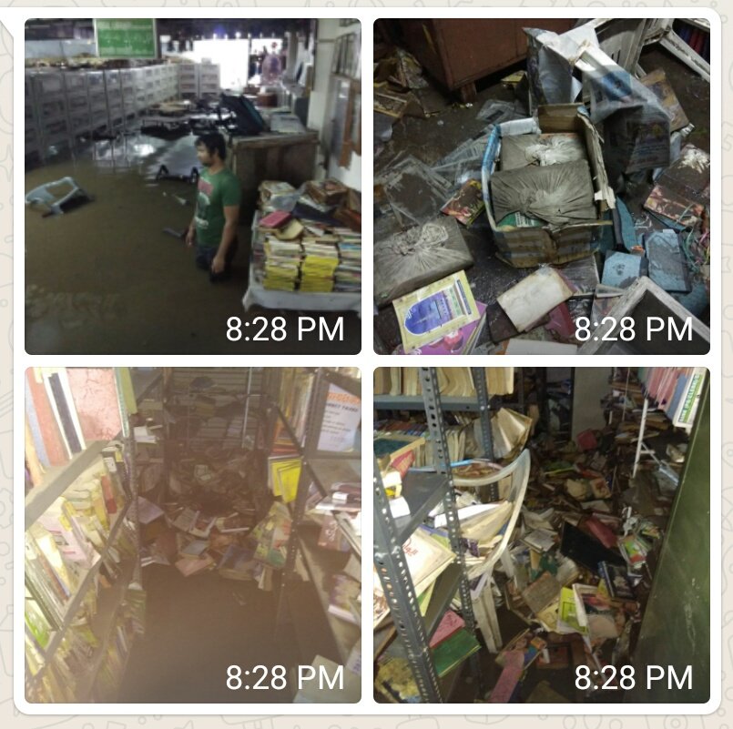 MahtabNama's tweet photo. #Bhopal : Sirf dedh ghante ki tez barish mein tarikhi #IqbalLibrary tabah, @indscribe ki report via @TheWireUrdu : https://t.co/zt3uPXwOgd https://t.co/6vUTWFGPTO