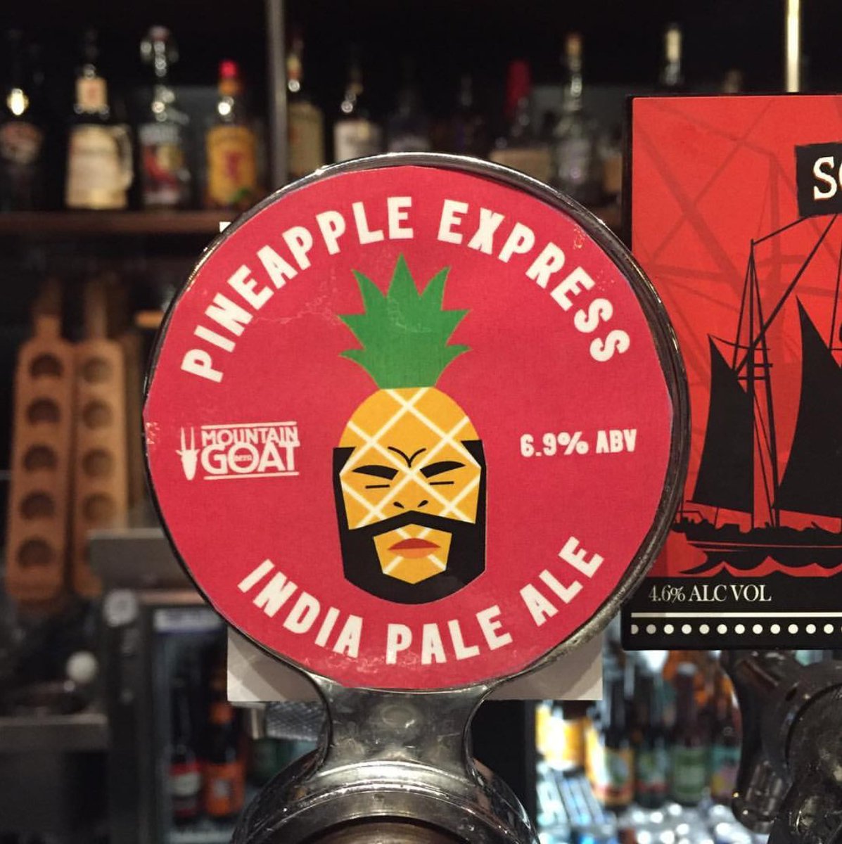 goatbeer's tweet photo. On tap tonight @BDHawthorn 🍻
#PineappleExpressIPA #20YearsOfGoatBeers https://t.co/DAIxeuanzl