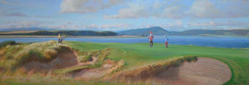 #Golfing #painting in the making @CastleStuart  <a href="/TheOpen/">The Open</a> <a href="/PGAChampionship/">PGA Championship</a> #TheOpen #Golf #Golfers