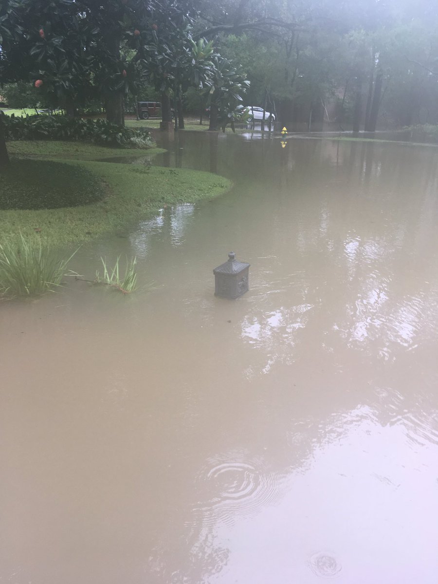 Farnham Park Drive, under water