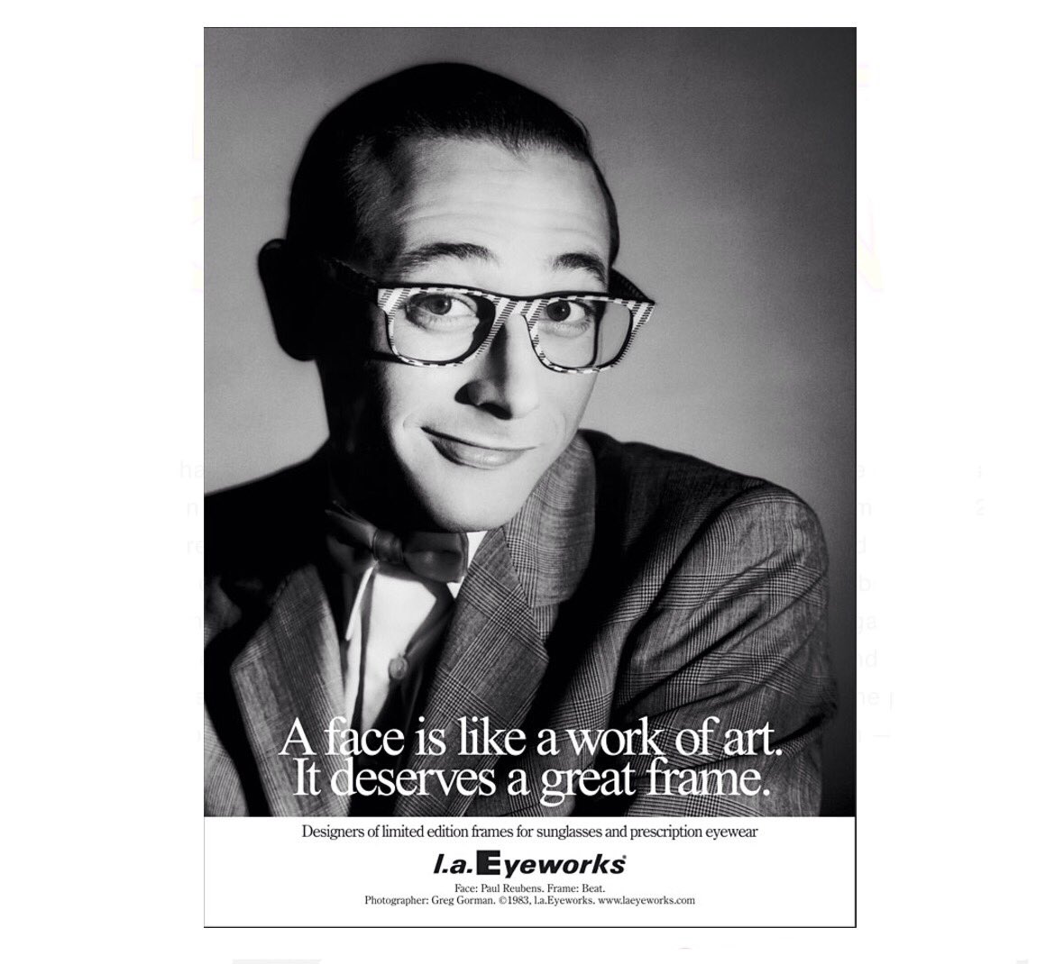 Raising Our Glasses to wish Paul Reubens a Happy Birthday! [photo: Greg Gorman for 1983] 