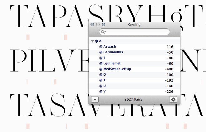 synthview's tweet image. Kerning is a painful activity. Luckily @glyphsapp and #Kernkraft Extension make it bearable :)