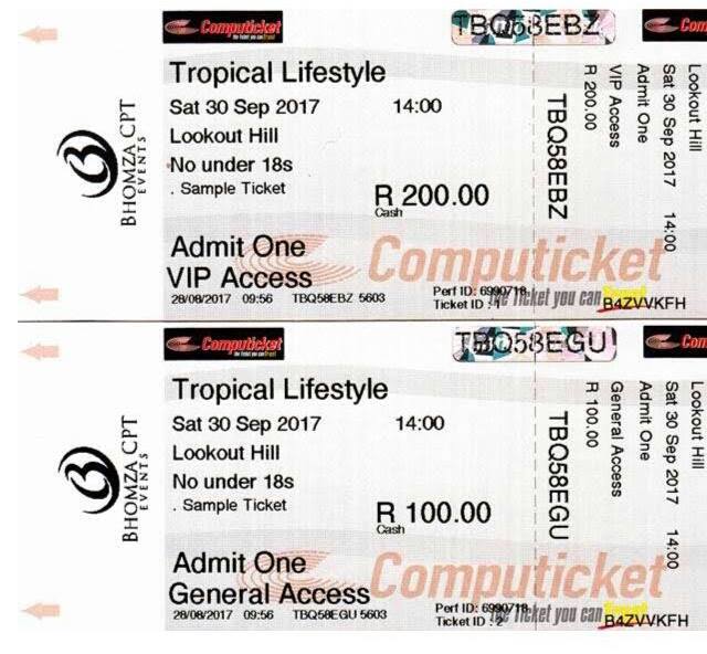 BhomzaEvents's tweet photo. To get your ticket go to Computicket. We online
#TropicalLifestyle30Sep https://t.co/NqmMfHVVVL