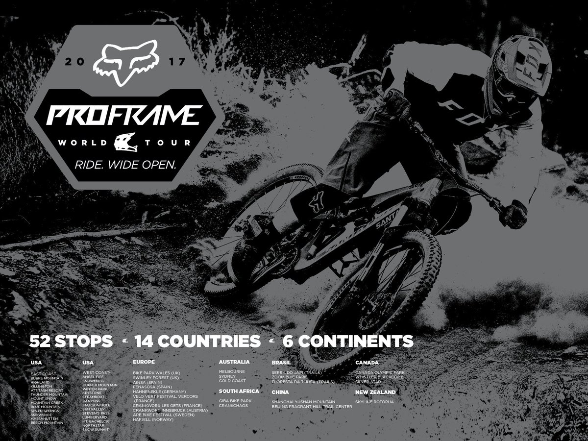Crank_Chaos's tweet photo. The stoke levels are high, The @foxmtb #PROFRAME World Tour will be heading to CrankChaos @SkiAfriski this year! #RideWideOpen https://t.co/zjBmS845t7