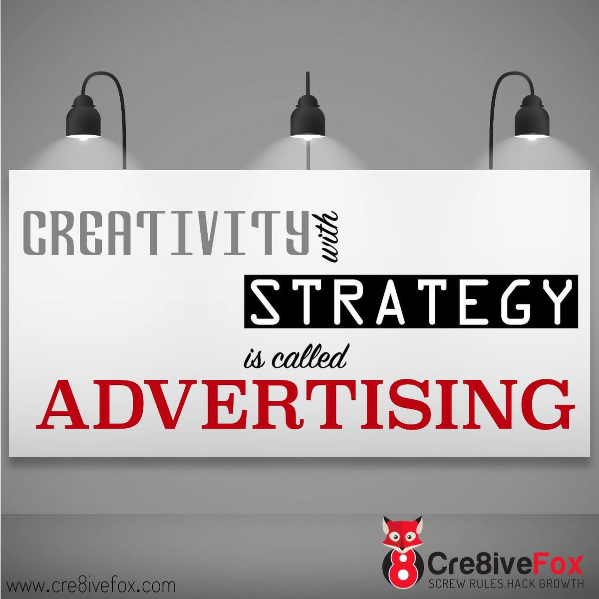 Cre8iveFox's tweet photo. We have the perfect combination of creativity and media strategy to leave a long lasting impression on your target audience. 
#cre8ivefox https://t.co/y6qKUHVFKG