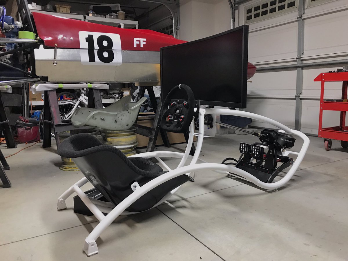 VintageSoulSim's tweet photo. New #AdvantageSeries #eSports #SimRacing rig w/remote direct-drive base. Check it out at https://t.co/kr45k3TjFe https://t.co/DSSXFJrLBa