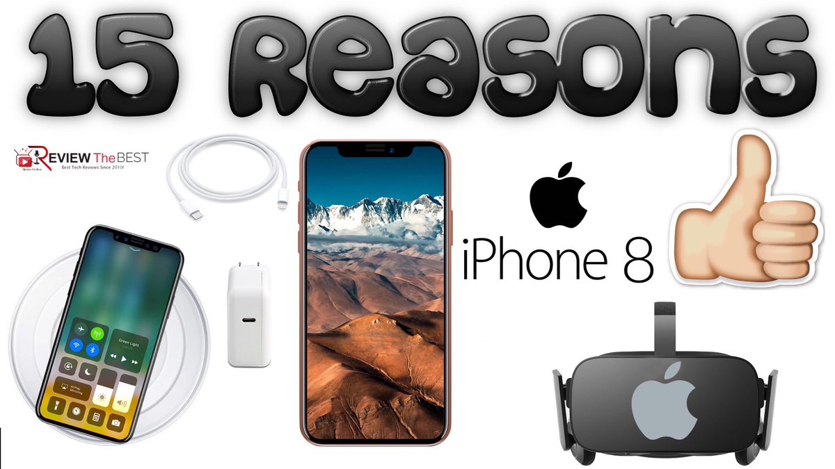 ReviewTheBest's tweet image. NEW EPIC VIDEO!

iPhone 8 - 15 Reasons To Buy The iPhone 8! 
youtu.be/ZBh4BxXuDHU 
#iPhone8 #AppleNews