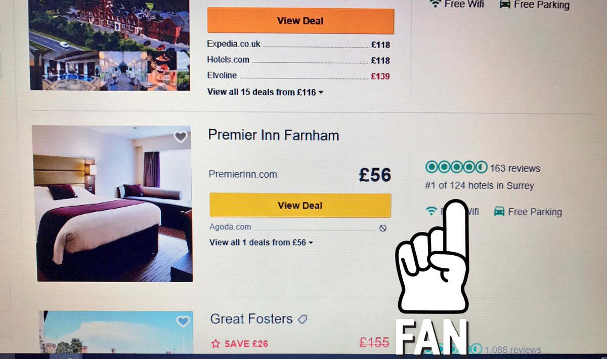 Farnham Premier Inn not only the #1 hotel in Farnham but now the #1 hotel in Surrey! #MondayMotivation #Number1 #Surrey <a href="/RikkiQuinlan/">RQPI</a>