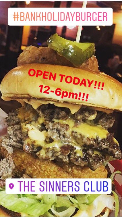 _TheSinnersClub's tweet photo. OPEN TODAY https://t.co/xTHERpBrJu