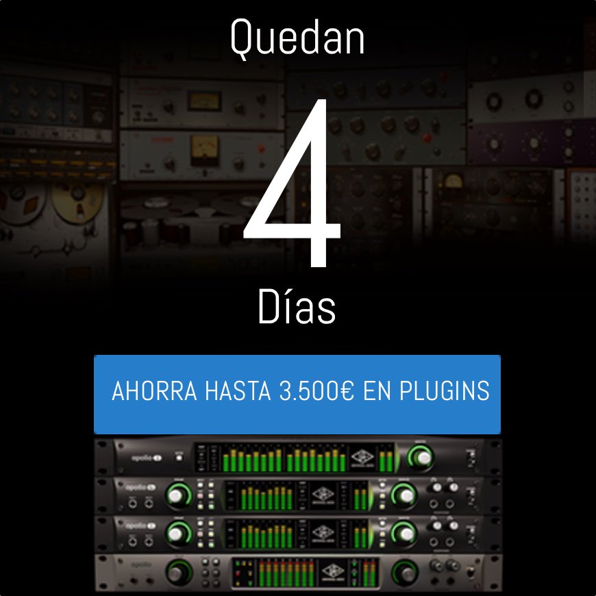 MasAcousticsBCN's tweet photo. 2.500€ en plugins pueden ser tuyos. Esto se acaba! aprovecha la promo de Universal Audio  antes de que desaparezca! https://t.co/a9QjQLKFK6 https://t.co/Gjaa75GST9