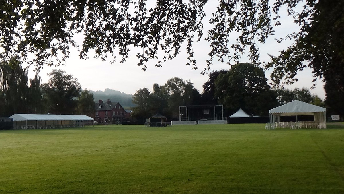Heathcoatfabric's tweet photo. The sun rises on our amazing #Party200 event here in Westexe Park. The fun starts at 12:00 noon. See you there! https://t.co/WAfYL9X5o7