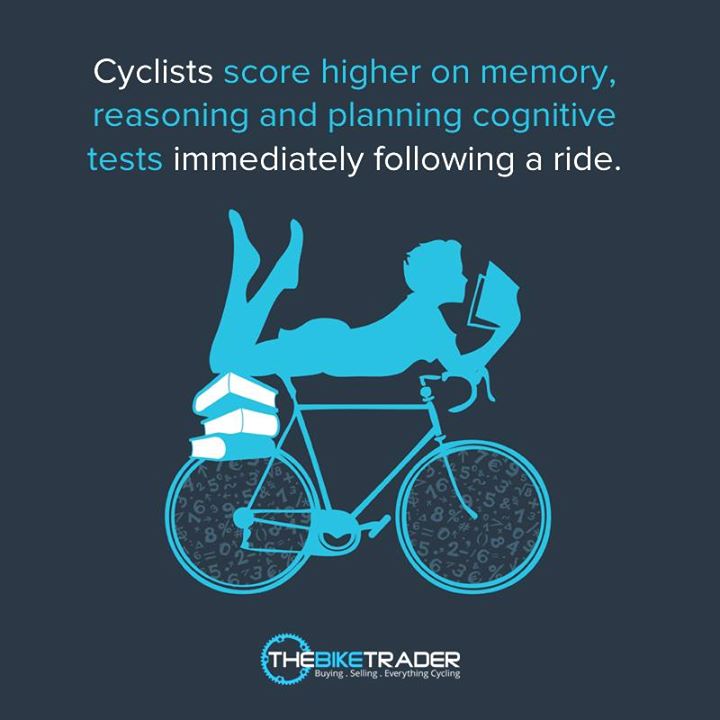 [DID YOU KNOW?]  #Cyclists score higher on memory, reasoning and planning cognitive tests immediately following a ride. 

#brainpower