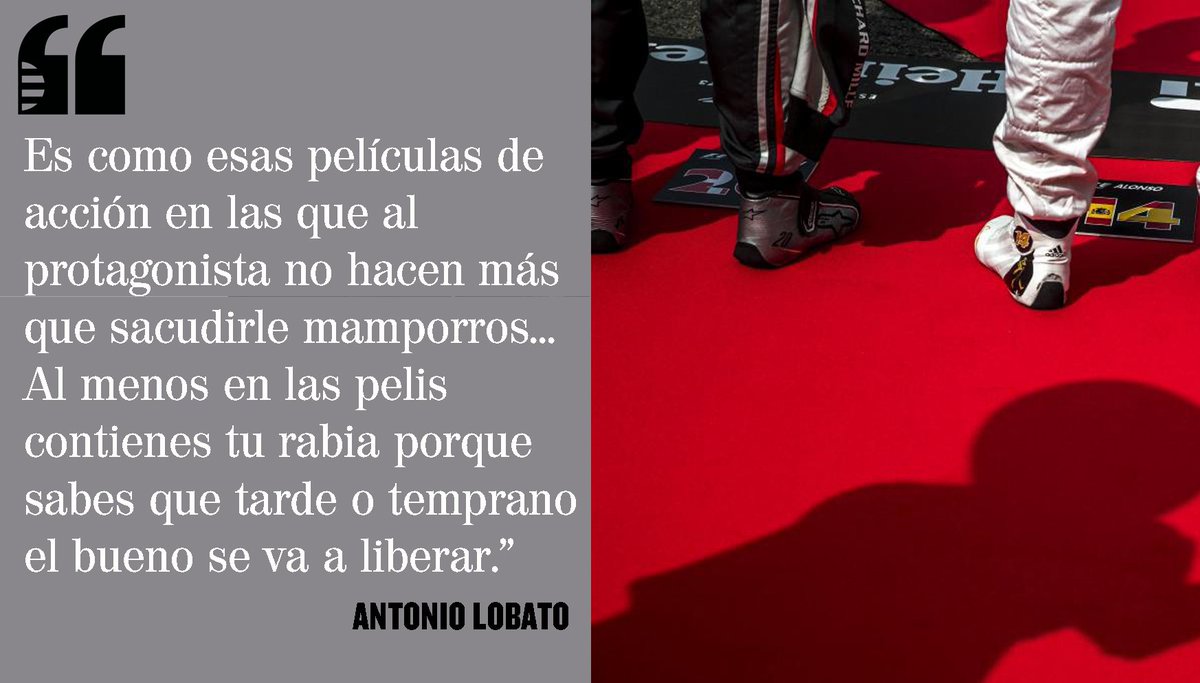 ElMundoDeportes's tweet photo. Fernando Alonso, atado de pies y manos. Escribe @alobatof1 https://t.co/cAsqso7fWZ https://t.co/1t6cX3hWql