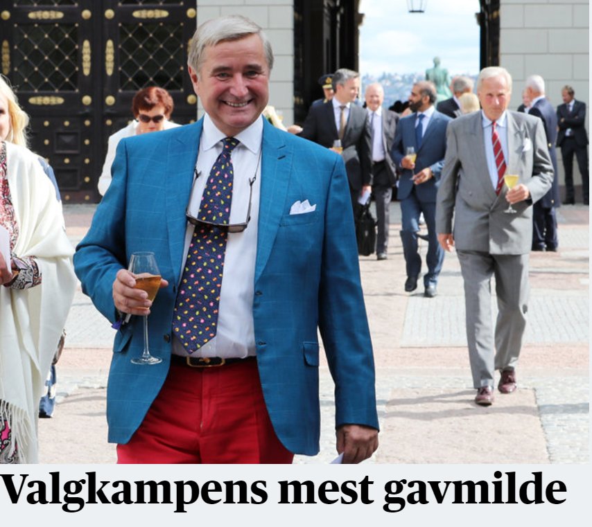 forsberg's tweet image. Hvor "gavmildt" er det egentlig å donere seks millioner til de borgerlige når man får vesentlig mer tilbake i skatteletter?