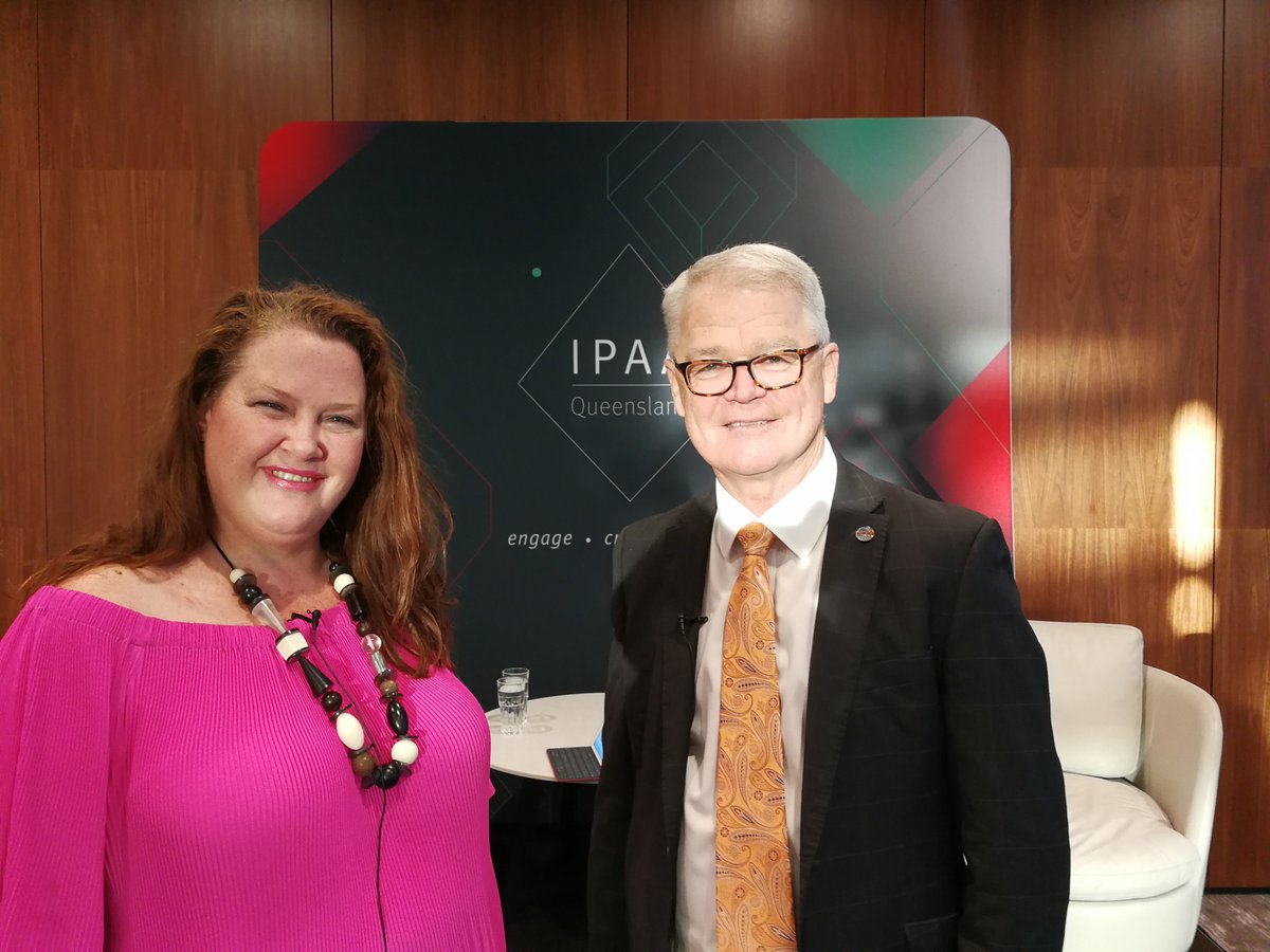 IPAAQLD's tweet photo. On the couch with @JWatterston, Director-General, Education and Training interview with @NanceHaxton has commenced #leadership https://t.co/RWbIpjhDWD