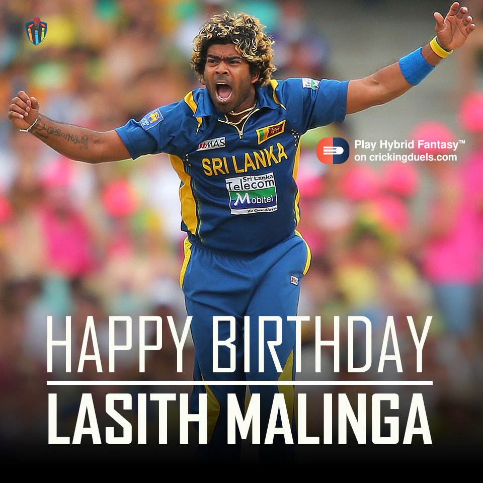 Happy Birthday, Lasith Malinga. The Sri Lankan cricketer turns 34 today. 