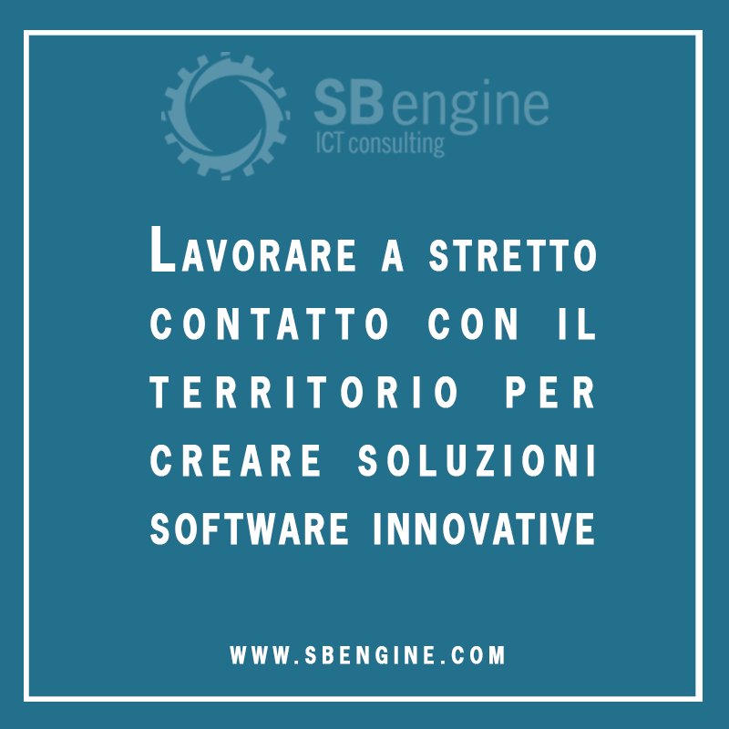 sbenginesrl's tweet photo. Ci poniamo l'obiettivo di fornire #consulenzainformatica alle #PMI.
Scopri la nostra #mission ➡ https://t.co/fqYruo6rh5 
#SBengine https://t.co/3EK2h0Weyc