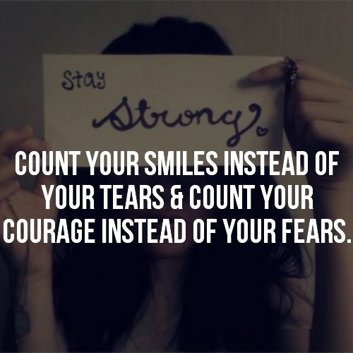 SmileSwag6's tweet photo. #Count your #smiles #instead of your #tears and #count your #courage instead of your #fears https://t.co/3STE0U2QMh