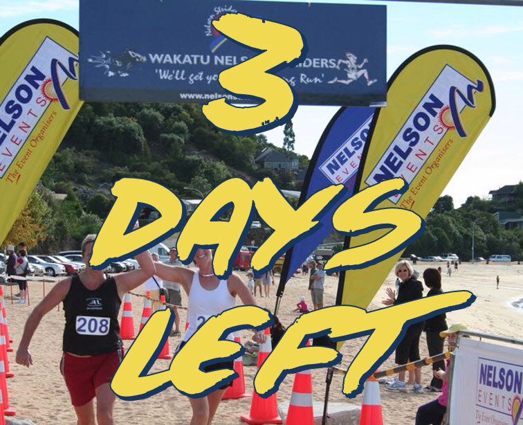 NelsonEventsBoy's tweet photo. Three days left for the early bird entry deal for the 2018 Kaiteriteri Gold Half &amp; 10km
https://t.co/SIr7j1cI9K… https://t.co/mnRSnYHA9u