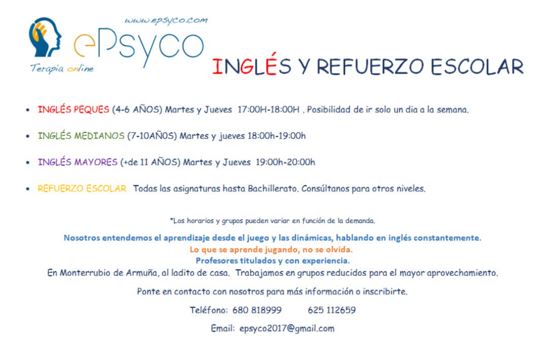 ePsycoweb's tweet photo. Empezamos presentando nuestros grupos de inglés para niños y refuerzo escolar, siempre basado en el JUEGO. #Teesperamos https://t.co/C2wvecXdZj