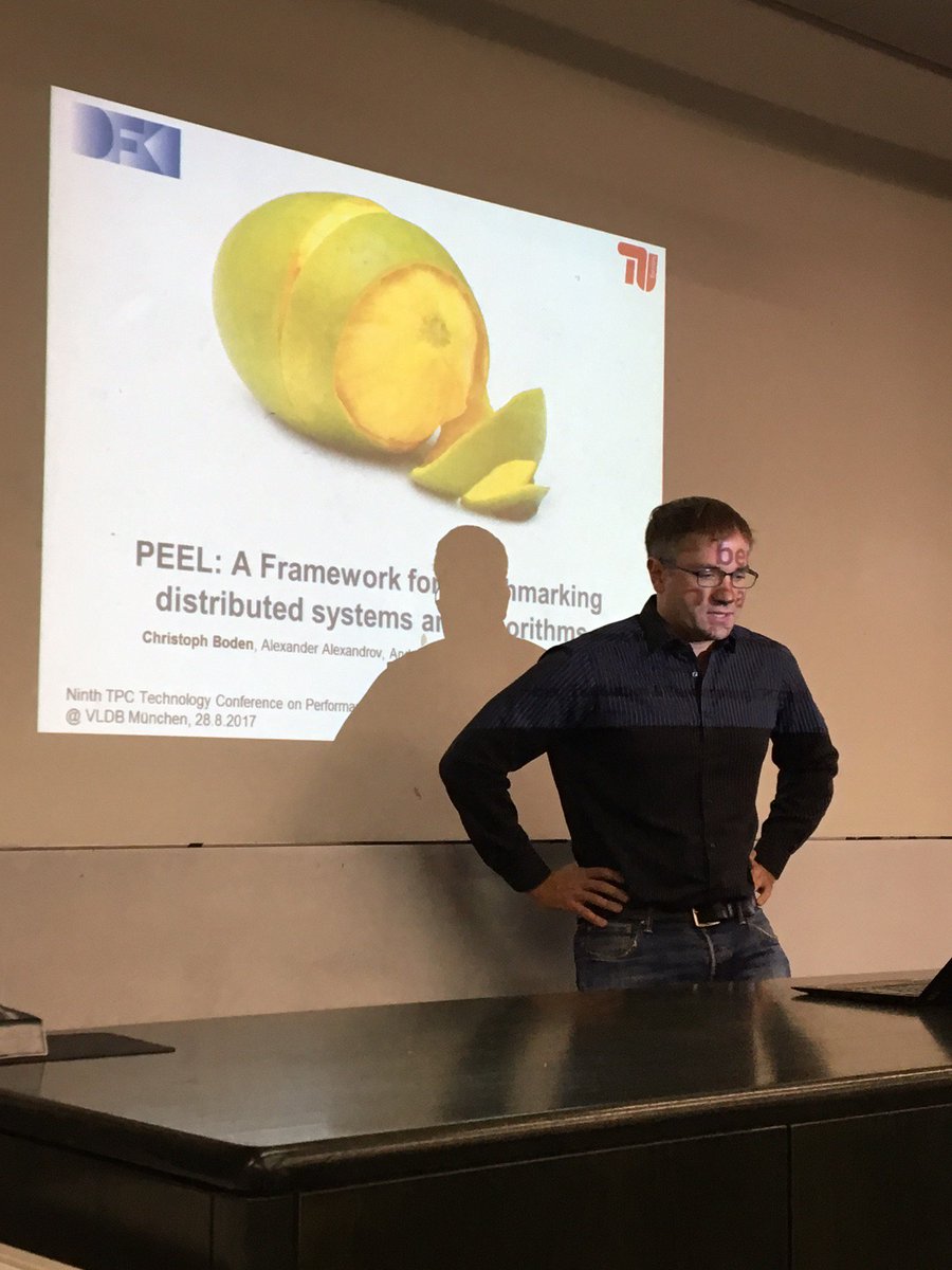 raghu_nambiar's tweet photo. PEEL: Framework for Benchmarking Distributed Systems & Algorithms #TPCTC2017 @vldb2017 @tpc_social @t_rabl @cboden38 https://t.co/75y7LqTeRh https://t.co/WDoGugl7iH