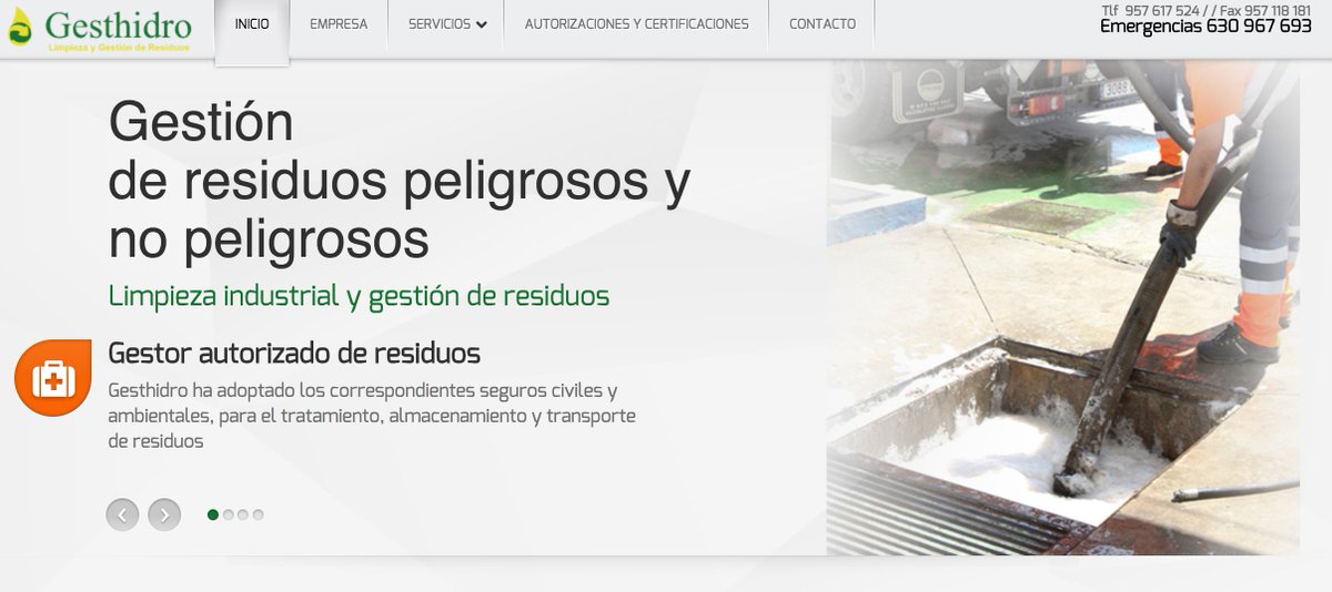 En #ExpoGenil17 también estará presente Gesthidro SL empresa encargada de garantizar la trazabilidad del residuo. gesthidro.com