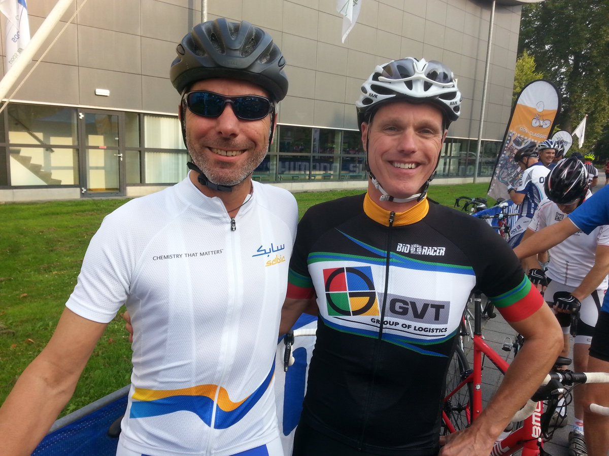 Onze Jasper in GVT tenue tijdens de Amstel Gold Race Xperience!