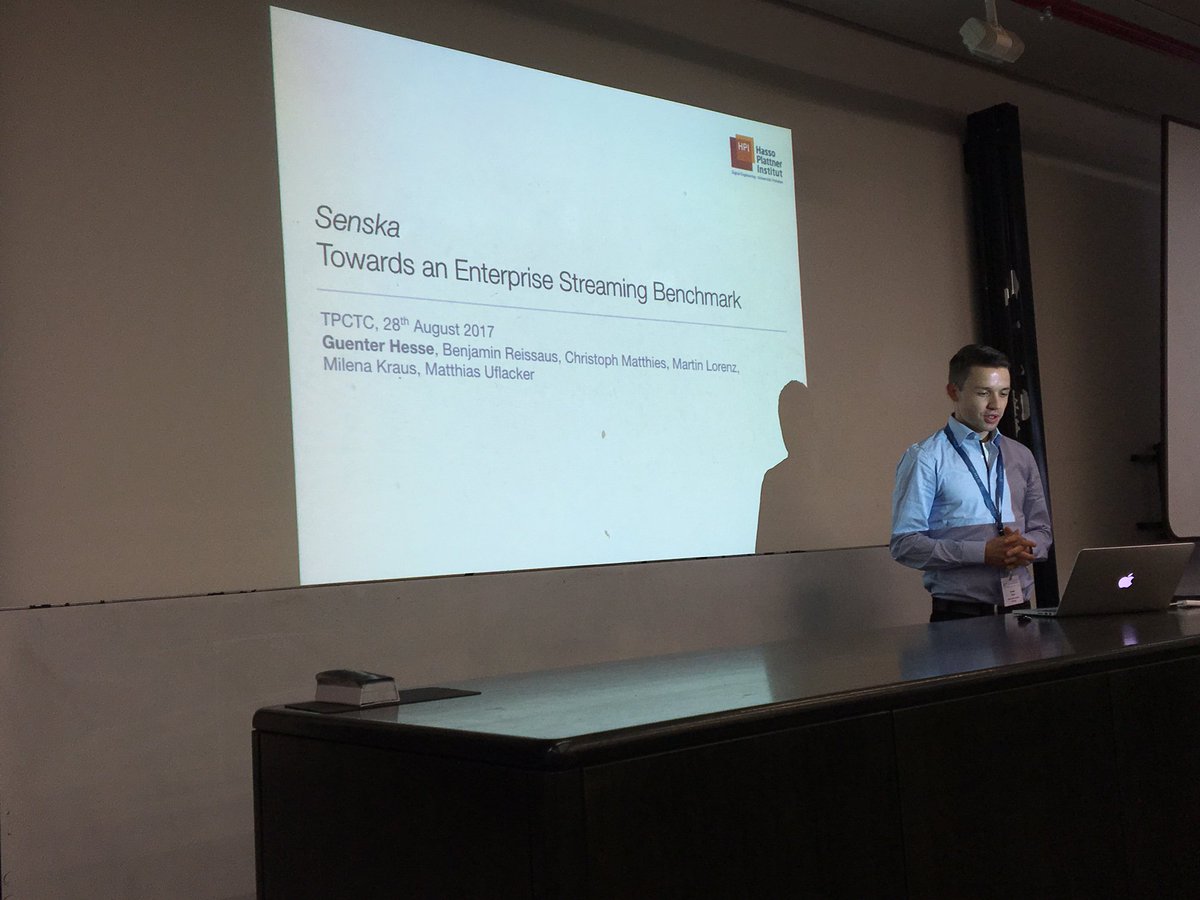 raghu_nambiar's tweet photo. Senska - Towards an Enterprise Streaming Benchmark #TPCTC2017 @vldb2017 @HesseGuenter https://t.co/75y7LqTeRh @HPI_DE @tpc_social https://t.co/aAFbx9GY6x